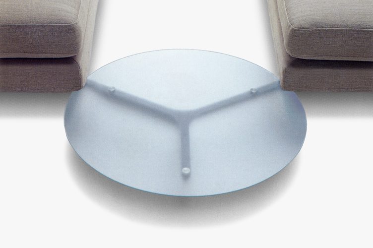 Mr Hide sofa glass table